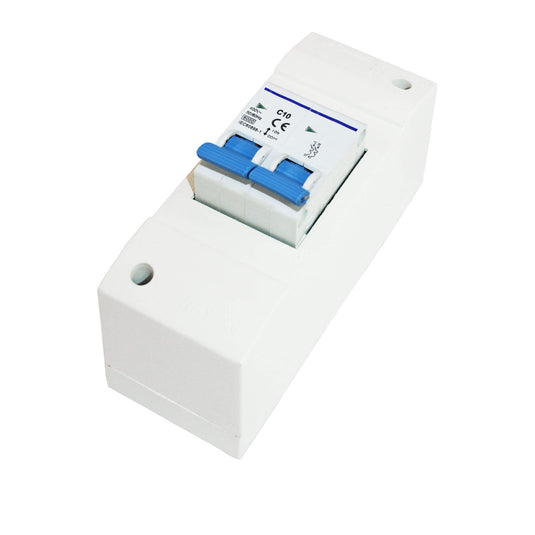 Ngk zekeriast 2-module met dubbelpolige zekeringautomaat b10a