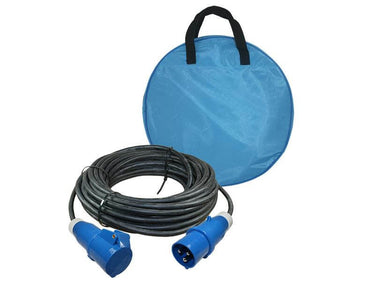 Ngk verleabel 10 meter neopreen 3x 1.5mm² - cee stekker en cee contrastekker - in kabeltas