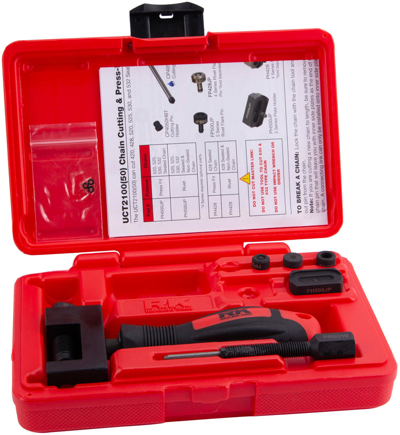 Load image into Gallery viewer, Rk ketting-breek en -klink gereedschap uct2100 chain breaker-nietw. 520-525-530 division
