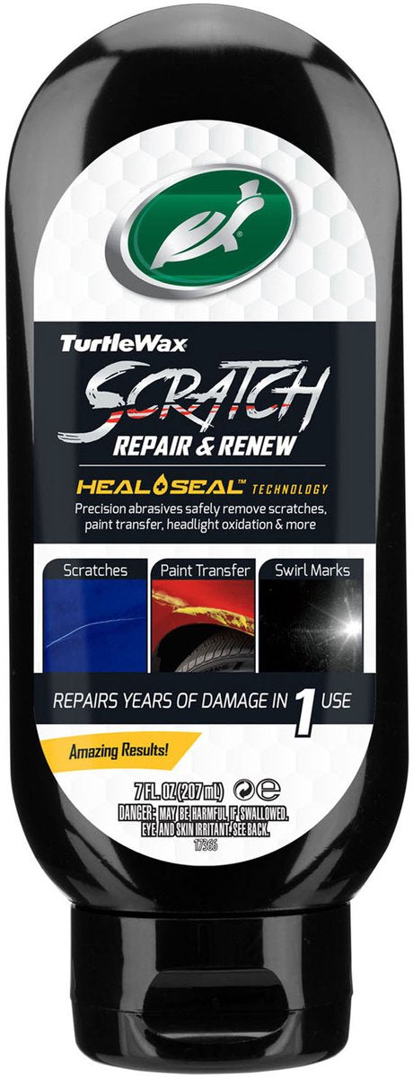 Turtle wax scratch repair renew – verwijdert kleine krassen en wervelingen – herstelt glans – voor alle lakken - handmatig of machinaal - 207 ml