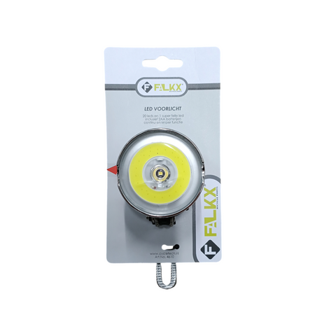 FALKX Headlight LED. 20 small LEDs and 1 super bright LED including batteries (hanging packaging)