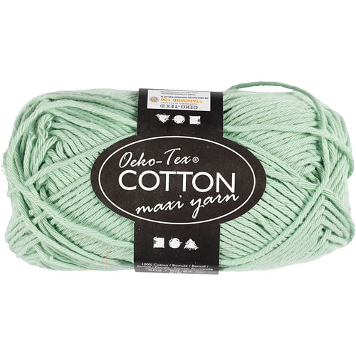 Creativ company katoengaren, afm 8 8, l: 80-85 m, mint groen, 50 gr 1 bol