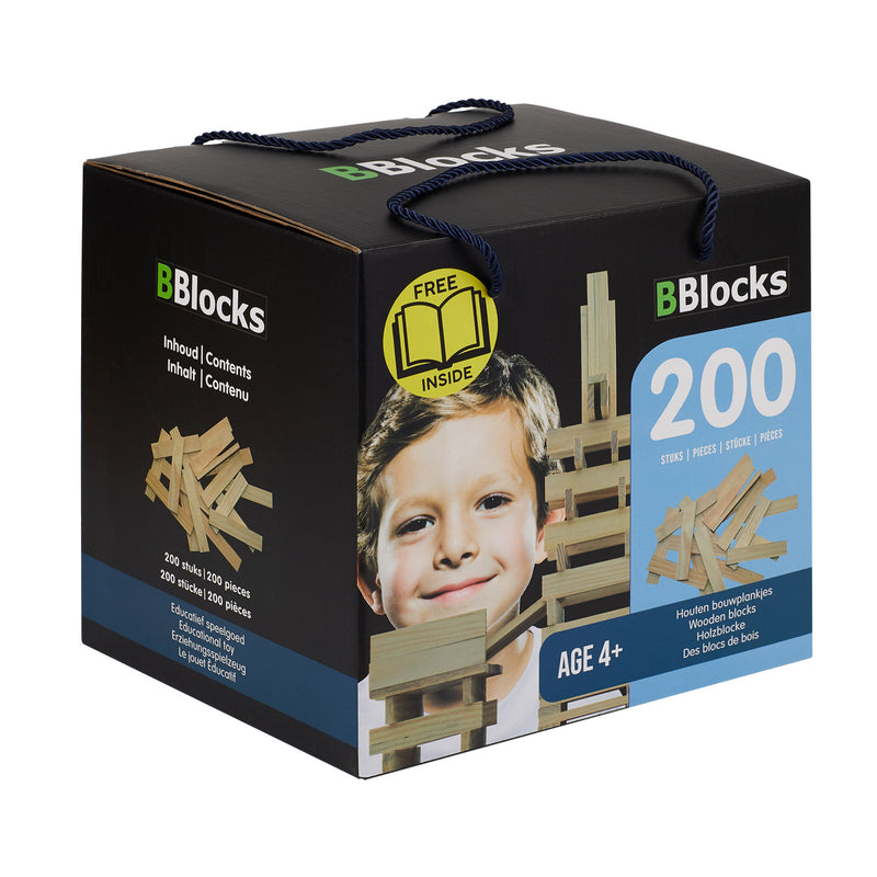 Load image into Gallery viewer, BBlocks Bouwplankjes Blank, 200dlg.
