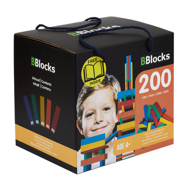 Bblocks bouwplankjes kleur, 200dlg.