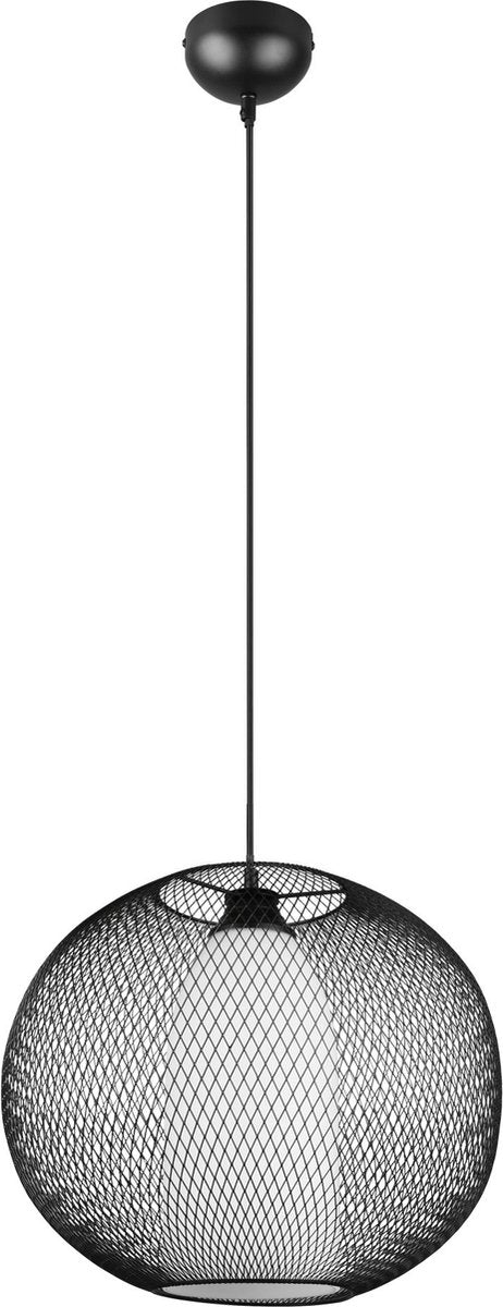 Trio filo - hanglamp - zwart mat - excl. 1x e27 4,9 w - plafondbevestiging - in hoogte verstelbaar
