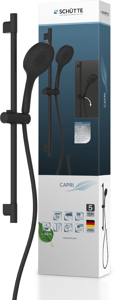 Schütte capri doucheset | 3 functies | mat zwart - 64996