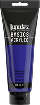 Liquitex 88700228 basics acrylverf ultramarine blue – 250 ml | kunstenaars acrylverf | middelmatige viscositeit | lichtechte kleur voor schilderen canvas
