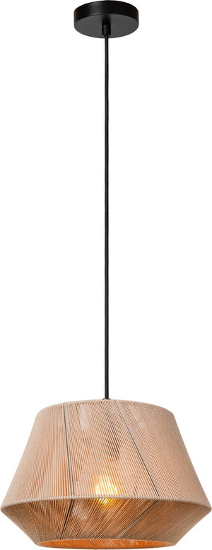 Lucide jessica - hanglamp - 1xe27 - grijs - japandi