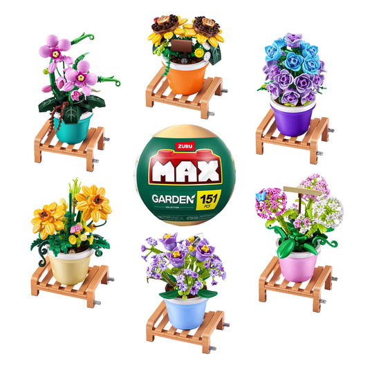 Zuru max premium garden pot plants - bouwspeelset in verrassingsbal