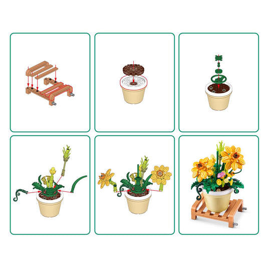 Zuru max premium garden pot plants - bouwspeelset in verrassingsbal