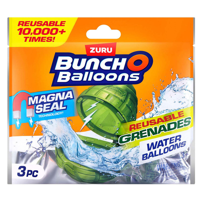 Load image into Gallery viewer, Zuru bunch-o-balloons herbruikbare magnetische watergranaten, 3-pack
