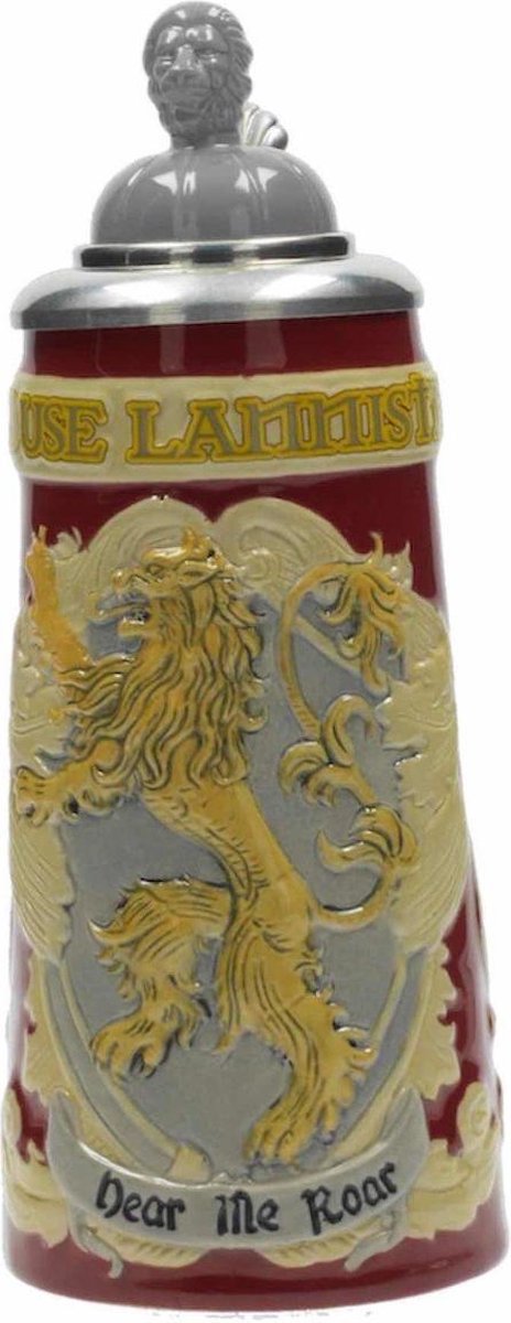 Sd toys game of thrones: house lannister bavarian beer stein