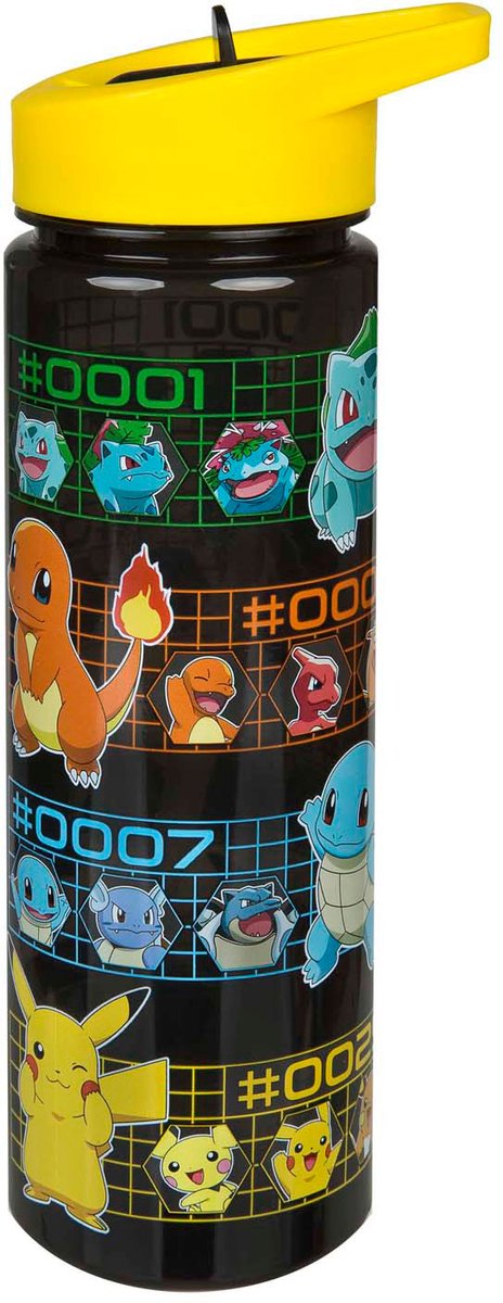 Undercover pokemon drinkfles 600 ml - kindvriendelijke waterfles.