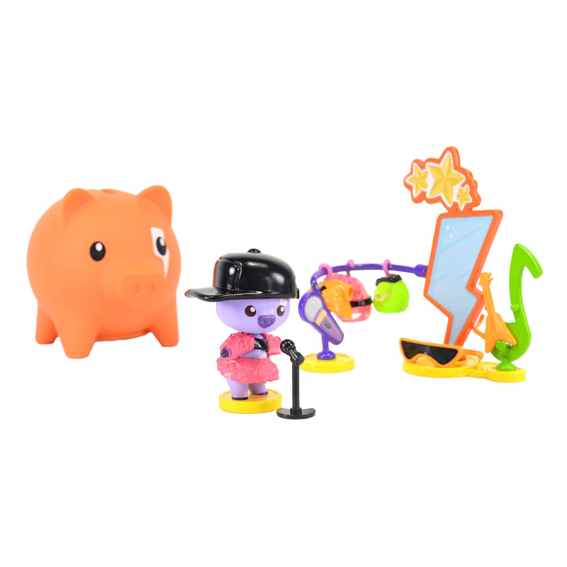 Load image into Gallery viewer, Pocket money piggies pockey money piggies speelfiguur met spaarpot - popstar pack

