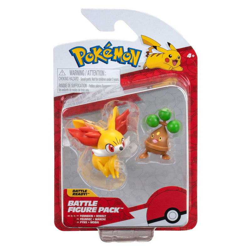 Load image into Gallery viewer, Boti pokémon battle figuren - fennekin bonsly, 2st.
