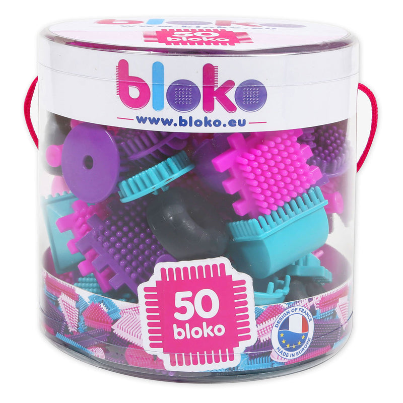 Load image into Gallery viewer, Boti Bloko Nopper Bouwblokken Roze, 50dlg.
