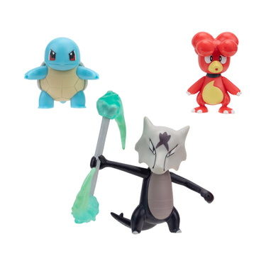 Boti pokémon batte figuur set - magby, alolan, marow, 3st.