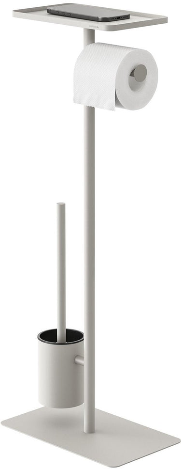 Sealskin brix toiletbutler met planchet 2-in-1 toiletrolhouder - wc rolhouder - toiletborstel - beige - taupe – greige