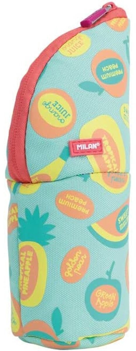 Milan schoolpennenzak frutikis groen oranje 21 x 11,5 x 8 cm