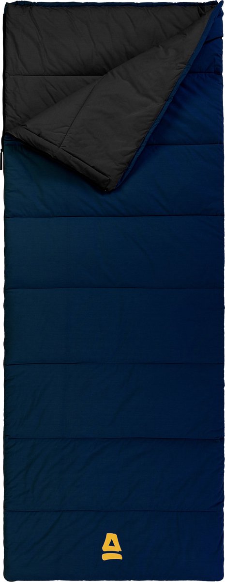 Abbey camp slaapzak - katoen - dekenmodel - blauw - 210 x 80 cm
