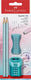 Faber-castell potloodset - sparkle cosmic - ocean metallic - 2x grafiet potloden, 1x gum, 1x slijper - fc-118297