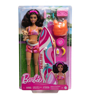 Load image into Gallery viewer, Barbie beach pop met surfplank
