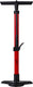 Bbb cycling airboost 2.0 fietspomp met drukmeter - 11 bar 160 psi - ventielen: dunlop, presta schräder - hoge druk vloerpomp racefiets en mtb - rood - bfp-28