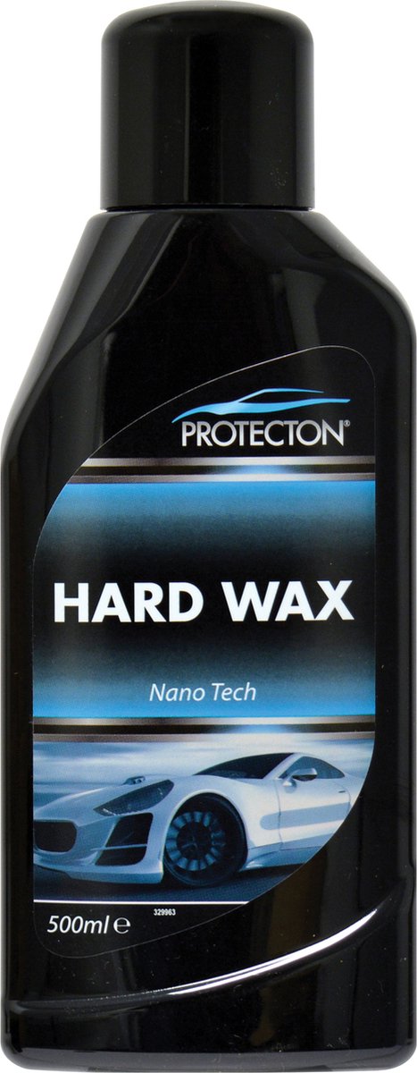 Protecton hard wax - met nano technologie - extra langdurige bescherming – versterkt de kleur - voor alle soorten lak – voor auto, caravan, camper, motor of boot – geeft duurzame vocht en stofwerende beschermlaag - 500ml