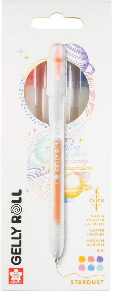 Sakura gelly roll retractable stardust set 6