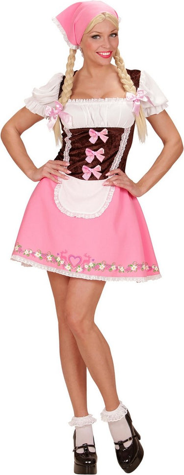 Vegaoo roze beiers kostuum voor vrouwen - verkleedkleding - medium