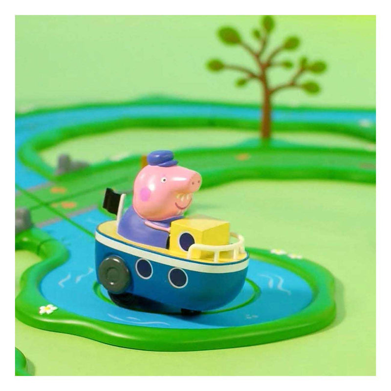 Load image into Gallery viewer, Gear2play peppa pig whizz around - dobberende boottocht speelset - modulaire rijbaan voor whizz around voertuigen
