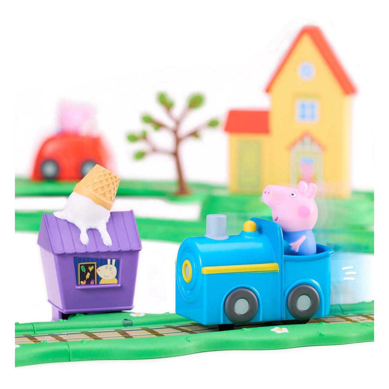 Load image into Gallery viewer, Gear2play peppa pig whizz around - peppa's rondweg door de stad speelset - modulaire rijbaan voor whizz around voertuigen - interactief met muziek en geluid
