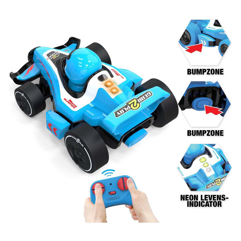 Load image into Gallery viewer, Gear2play rc neon bumper cars pro duoset - rc formule 1 battle cars - ga een botsduel aan!
