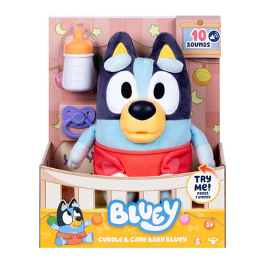 Spectron baby bluey cuddle and care interactief pluchen knuffel