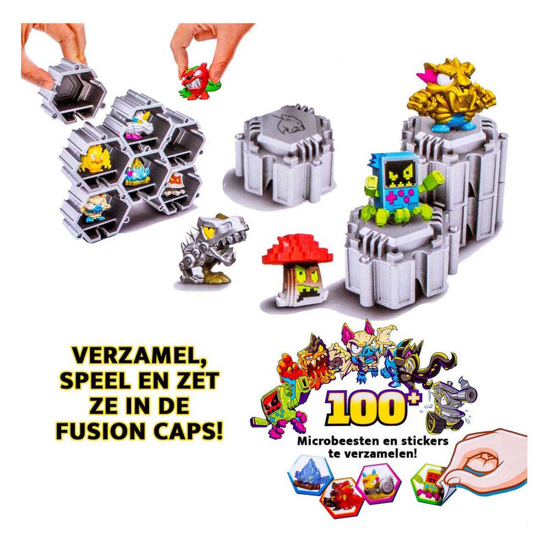 Load image into Gallery viewer, Moose toys mrbeast lab swarms - hyper fusion serie chaos xl pack - 22 swarms microbeesten, 5 fusion caps 22 stickers
