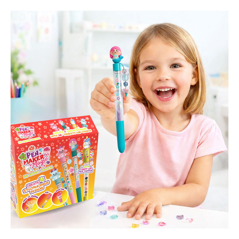 Load image into Gallery viewer, Gear2play pen maker magic - classic: magical - maak 4 unieke pennen met kralen, bedels en magische figuren
