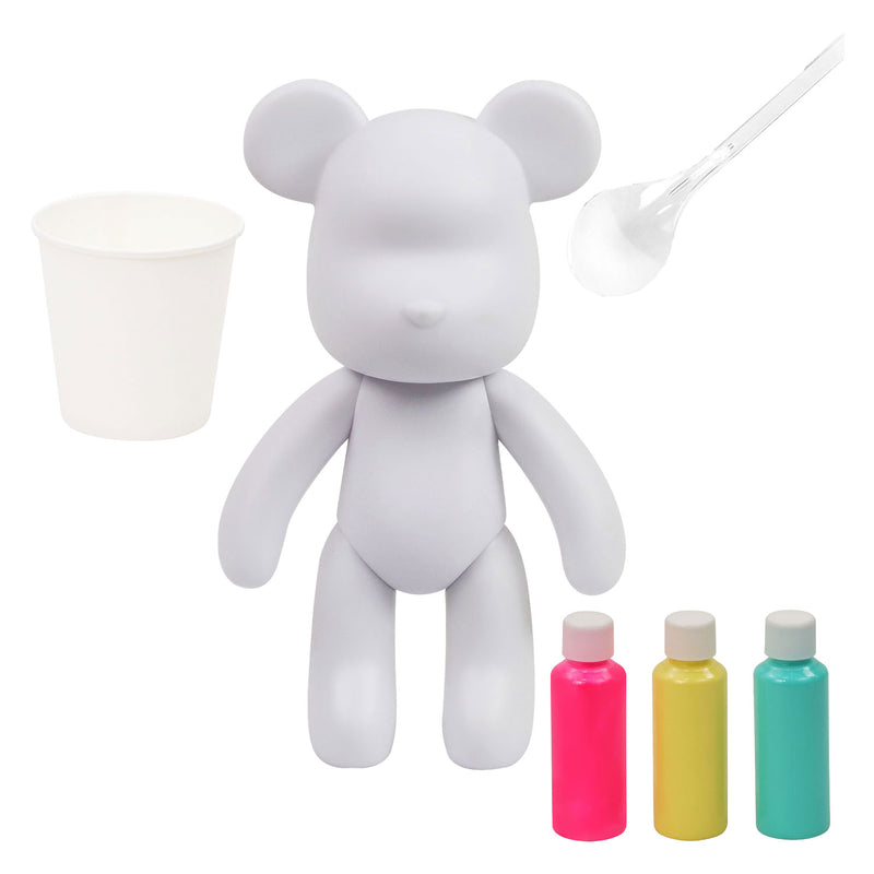 Load image into Gallery viewer, Gear2play pour palz large paint bear 'bubblegum pop' - gietverfset (roze, geel, turquoise)
