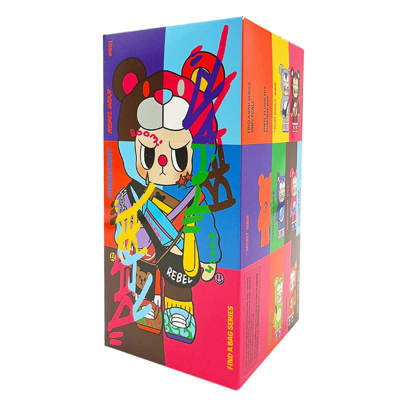 Load image into Gallery viewer, Kimmon rebel bear blind box pluche - 'find a bag' serie - verzamelfiguren
