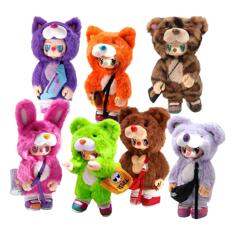 Load image into Gallery viewer, Spectron pop cuppo - rebel bear bag movable verzamelfiguren
