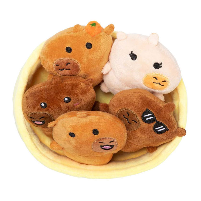 Load image into Gallery viewer, Just play emotional support capybaras knuffels - kawaii pluche set
