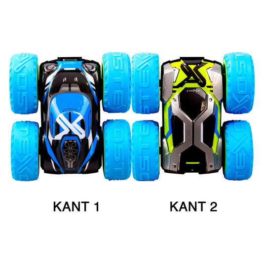 Spectron exost rc 360 cross mx bestuurbare stuntauto blauw groen - 12 km u