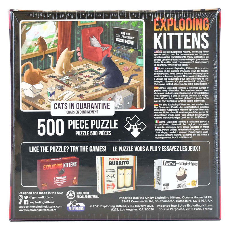 Load image into Gallery viewer, Asmodee exploding kittens puzzel, 500st.
