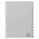 Numerieke tabbladen durable 6512 12 tabs 11 gaten grijs