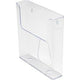 Wandgemonteerde brochurehouder deflecto de76301 transparant