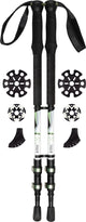 Abbey camp wandelstokken telescopisch verstelbaar - takezi - set - zwart mint