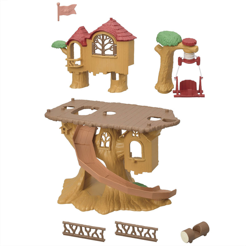 Load image into Gallery viewer, Sylvanian families 5450 avontuurlijke boomhut- te combineren met 5451 blok hut
