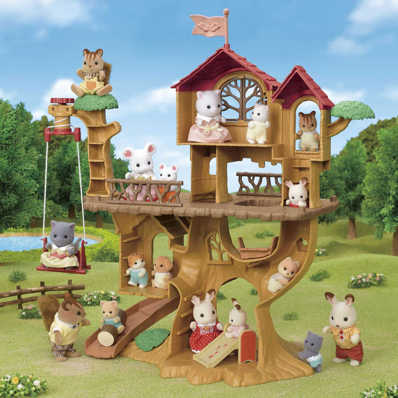 Load image into Gallery viewer, Sylvanian families 5450 avontuurlijke boomhut- te combineren met 5451 blok hut
