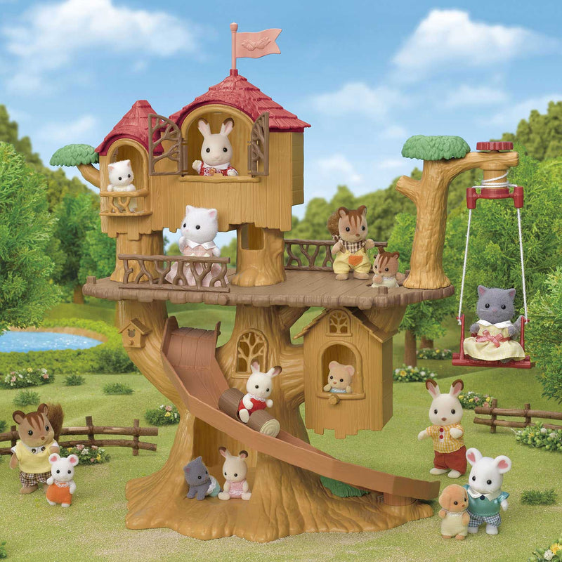 Load image into Gallery viewer, Sylvanian families 5450 avontuurlijke boomhut- te combineren met 5451 blok hut
