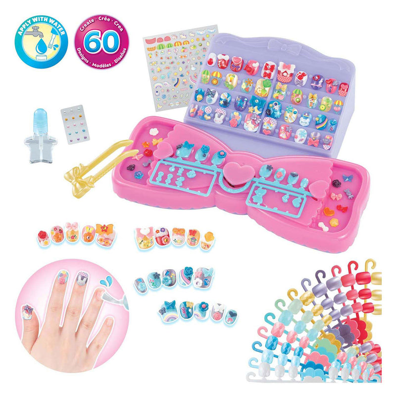 Load image into Gallery viewer, Aquabeads veelkleurige nagelset voor kinderen- complete nagelstudio inclusief 60 nagels
