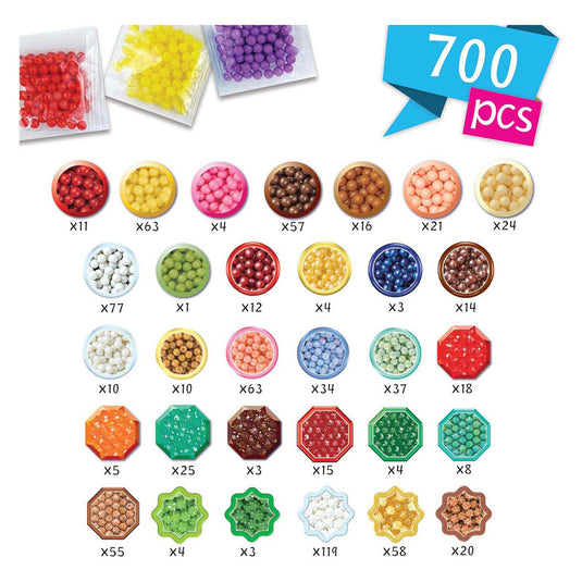 Aquabeads knutselset zoete accessoires- complete knutselset 700 parels in 31 kleuren